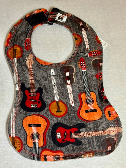 Guitar w/Orange Top Stitching